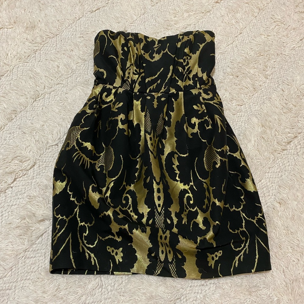 H&M sweetheart neckline bubble mini dress